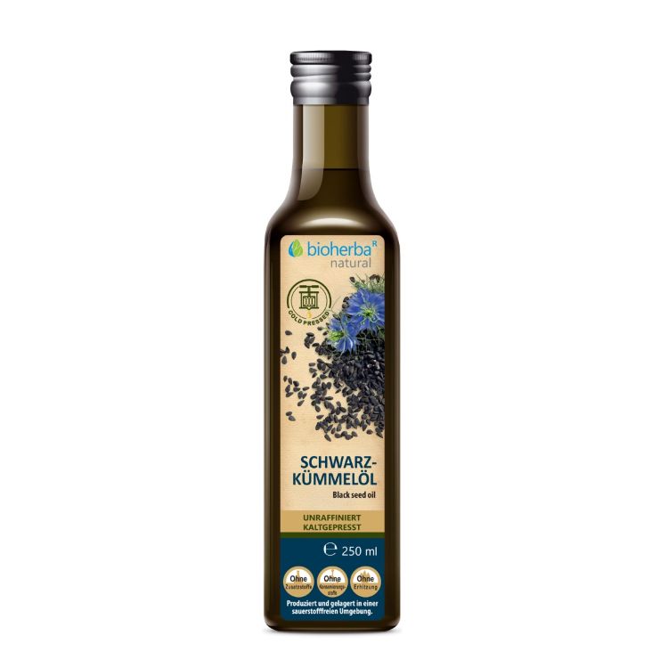 Kép Bioherba hidegen sajtolt, finomítatlan feketekömény-olaj – 250 ml