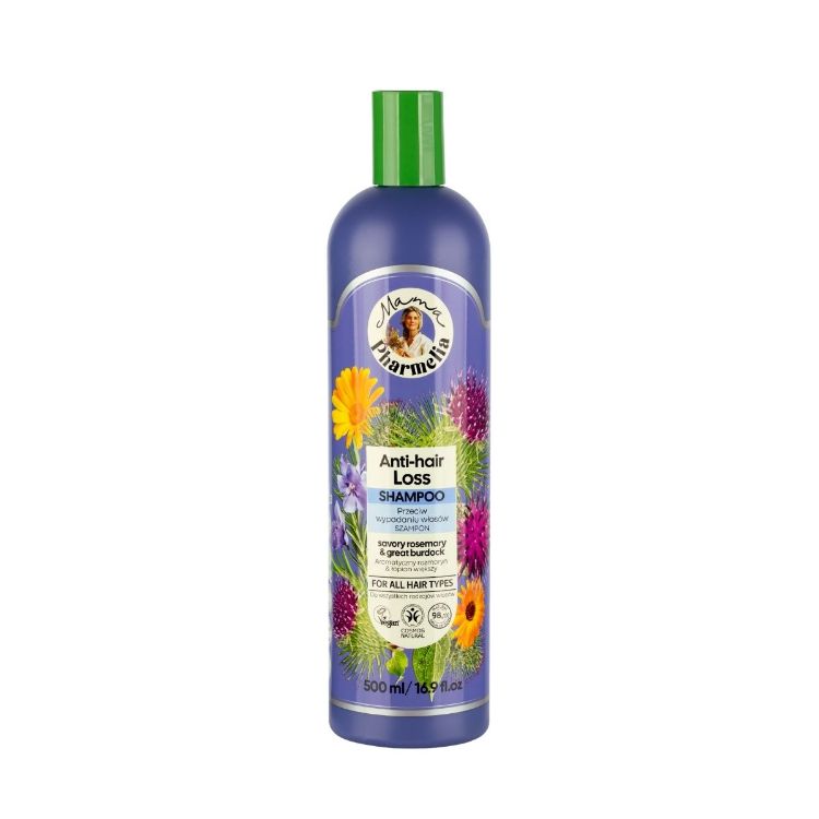 Kép Mama Pharmelia sampon hajhullás ellen rozmaringgal és bojtorjánnal - 500 ml