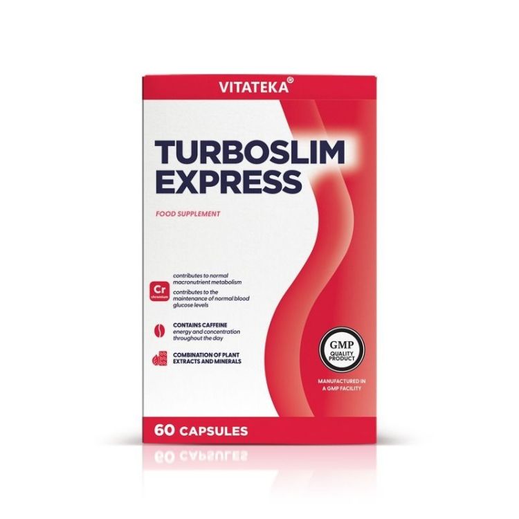 Kép TURBOSLIM Express – komplex a karcsú vonalakért és energiáért – 60 kapszula – Vitateka