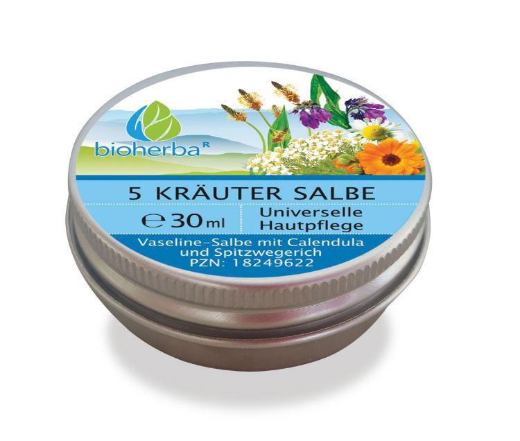 Kép Bioherba 5 gyógynövényes univerzális bőrkenőcs – 30 ml