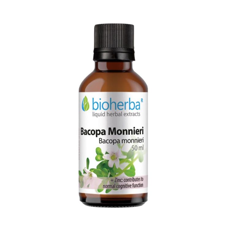Kép Bacopa monnieri tinktúra cseppek – 50 ml – Bioherba
