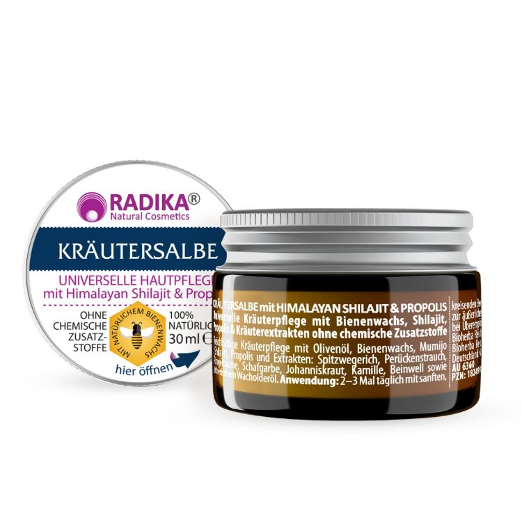 Kép Bioherba gyógynövényes kenőcs himalájai Shilajittal és propolisszal – 30 ml