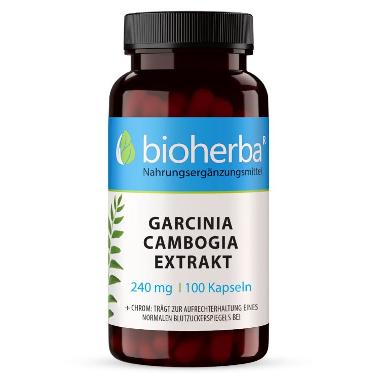 Kép Garcinia Cambogia kivonat 240 mg krómmal – 100 kapszula – Bioherba