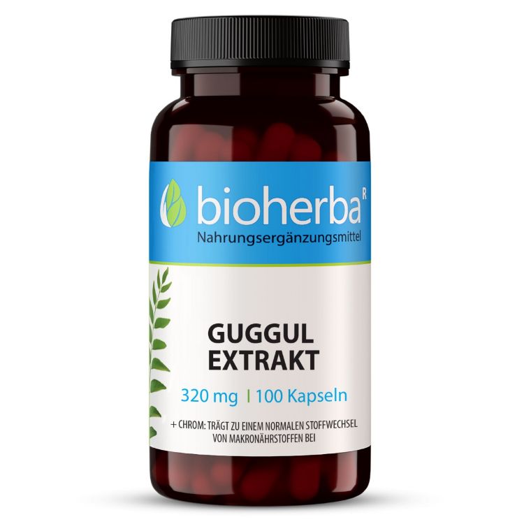 Kép Guggul kivonat 320 mg krómmal – 100 kapszula – Bioherba
