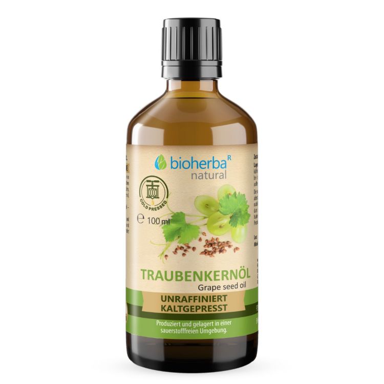 Kép Hidegen sajtolt szőlőmagolaj - 100 ml - Bioherba