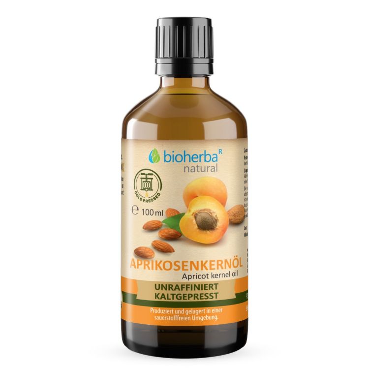 Kép Hidegen sajtolt sárgabarackmag-olaj - 100 ml - Bioherba