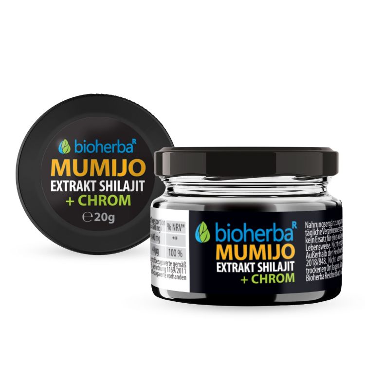 Kép Mumio Shilajit kivonat krómmal - 20 g - Bioherba