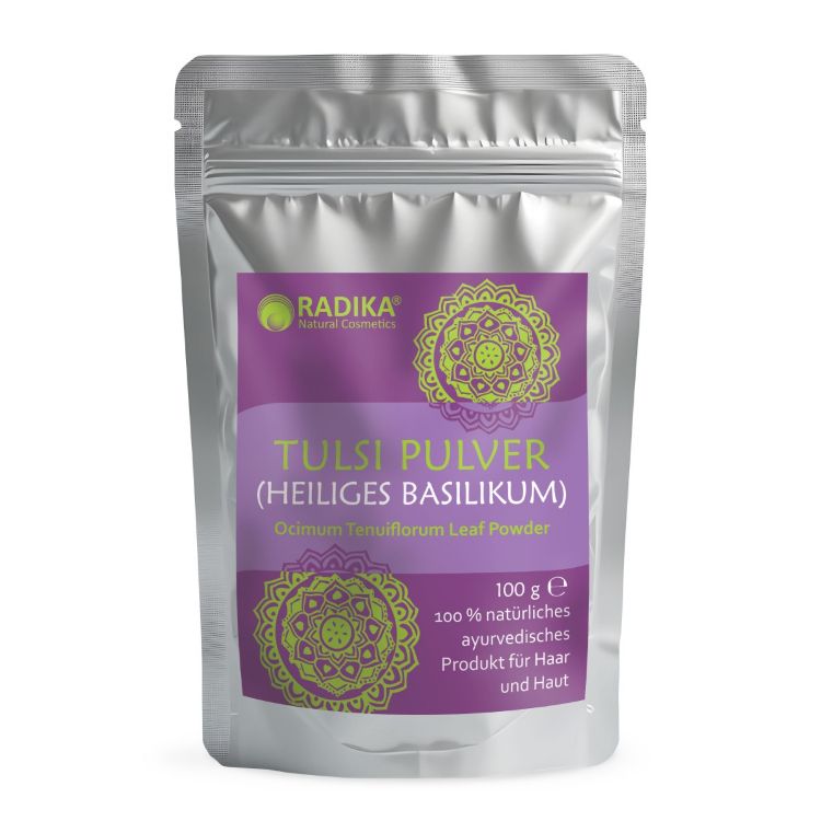 Kép Tulsi por (szent bazsalikom) – 100 g – Bioherba