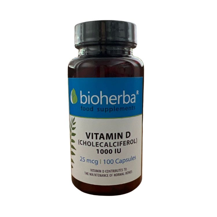 Kép Bioherba D-vitamin 25 mcg – 100 kapszula
