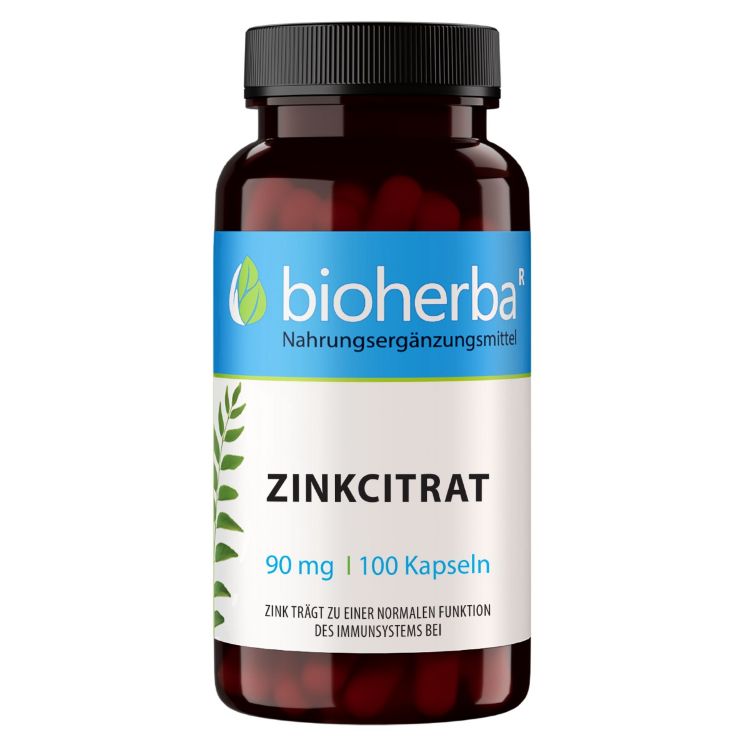 Kép Bioherba cink-citrát 90 mg – 100 kapszula