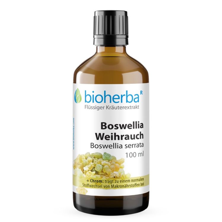 Kép Boswellia tinktúra cseppek krómmal – 100 ml – Bioherba