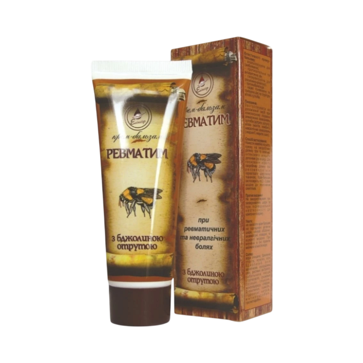 Kép Revmatim masszázskrém méhméreggel ízületekre és hátra - Elixir - 75 ml Változat: 75ml