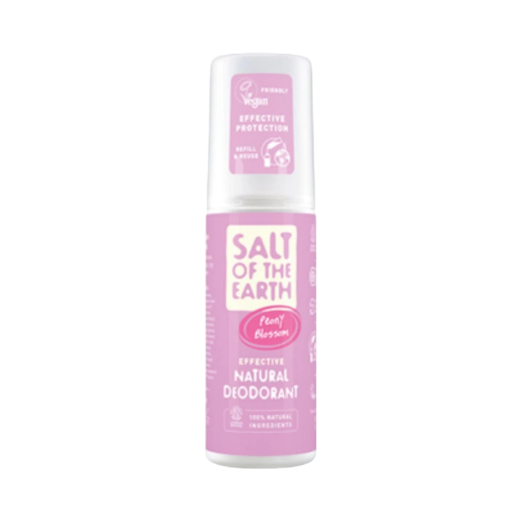 Kép Salt of the Earth természetes kristály dezodor spray – bazsarózsa virág – 100 ml