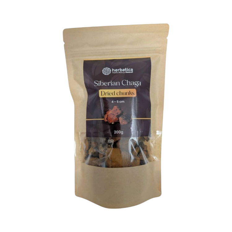 Kép Herbatica Szibériai chaga szárított darabok (4–5 cm) - 200 g