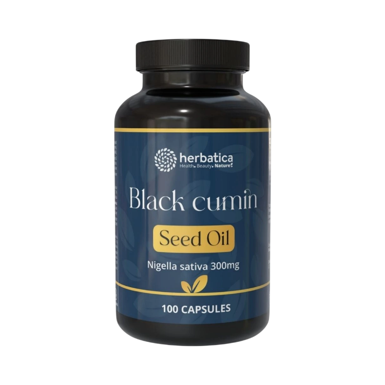 Kép Feketekömény-magolaj (Nigella sativa) kapszulában / 300 mg - 100 kapszula - Herbatica