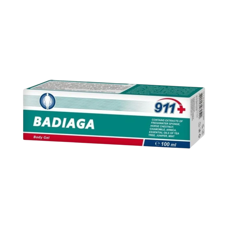 Kép BADIAGA gél kék-zöld foltokra és zúzódásokra - 100 ml - Twinstec 911+