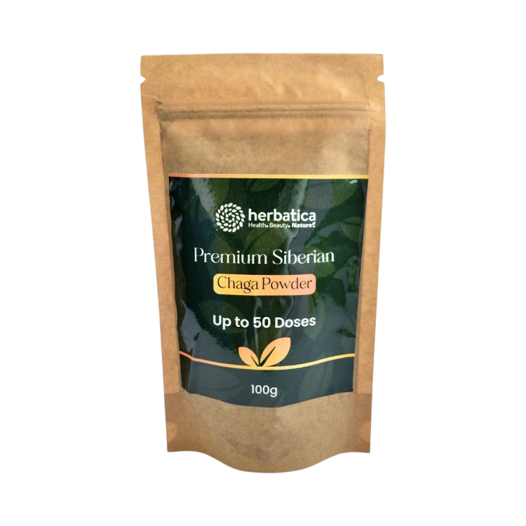 Kép 100% prémium szibériai chaga finom por - 100 g - Herbatica