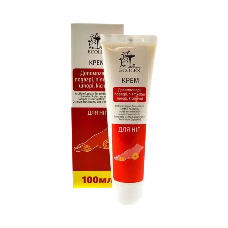 Kép Ecolek lábápoló krém saroksarkantyúra, bütyökre és köszvény esetén - 100 ml