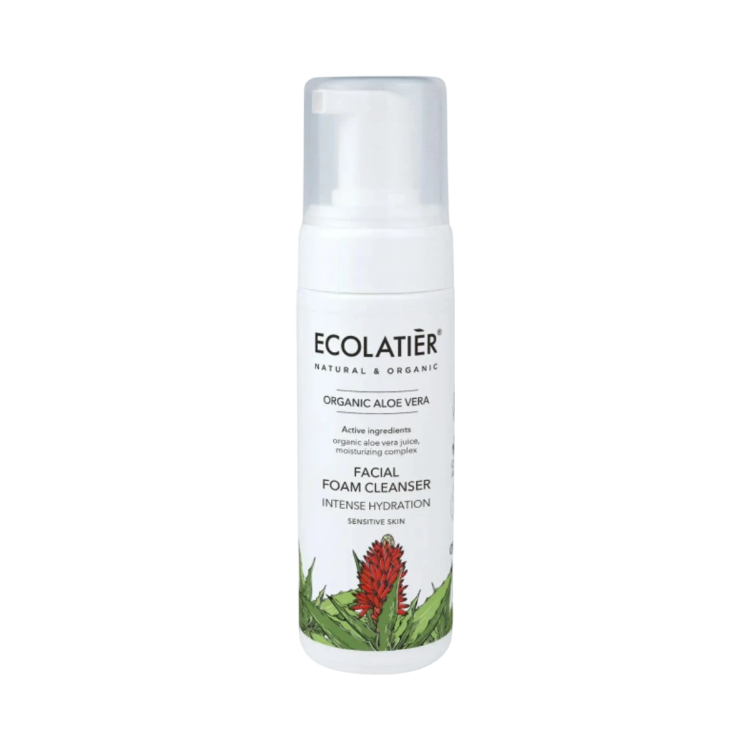 Kép Ecolatier Organic Aloe Vera intenzíven hidratáló arctisztító hab - 150 ml
