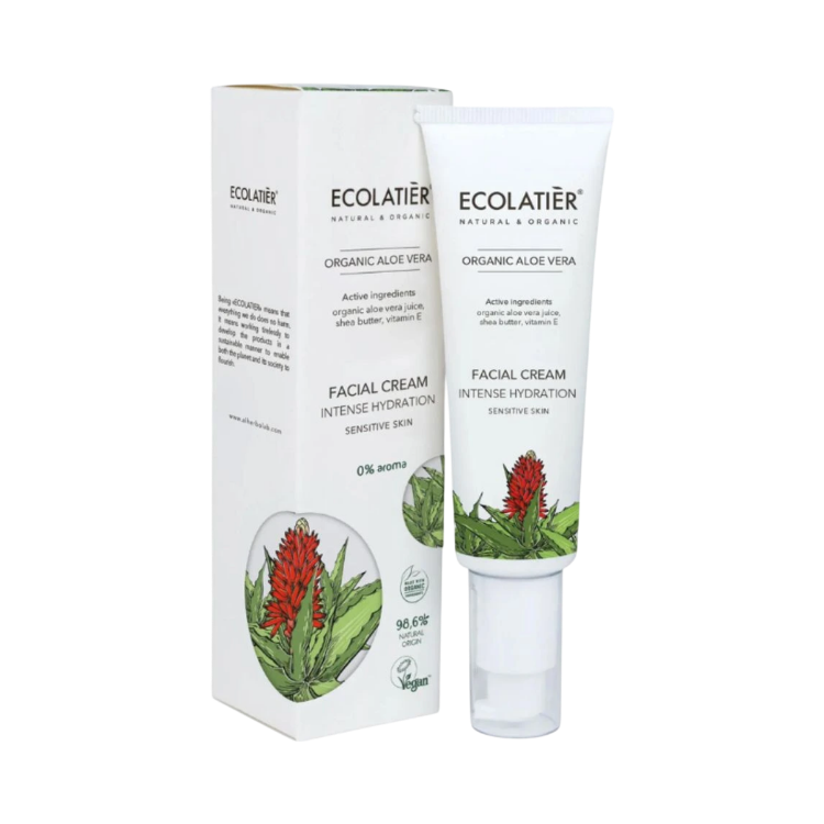 Kép Ecolatier Organic Aloe Vera intenzíven hidratáló arckrém - 50 ml