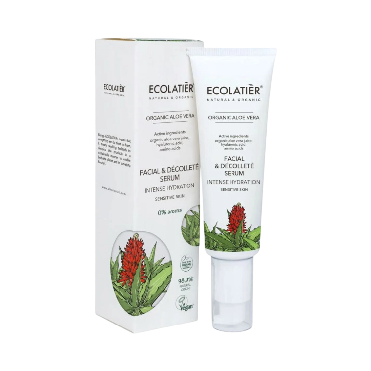 Kép Ecolatier Organic Aloe Vera intenzíven hidratáló arc- és dekoltázsszérum – 50 ml