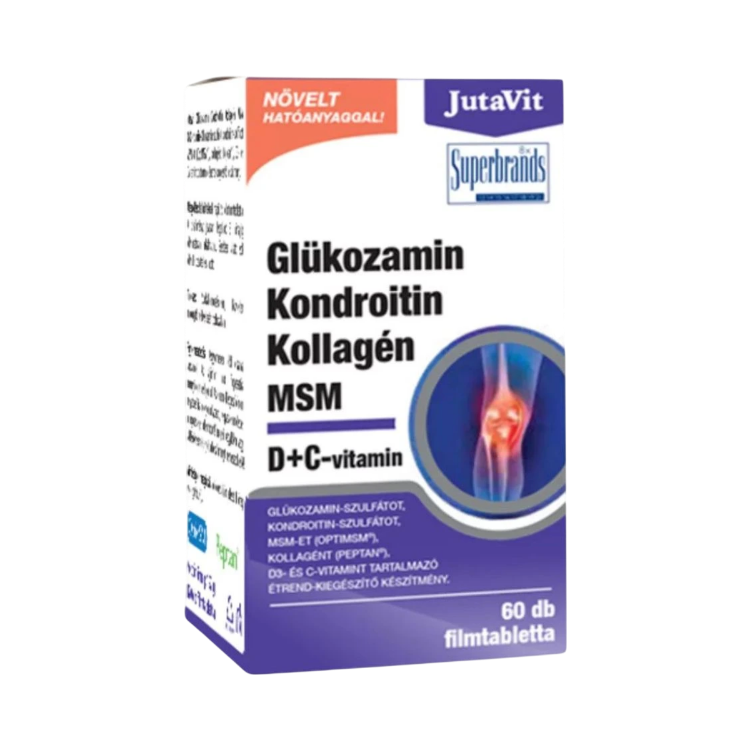 Kép JutaVit Glükózamin, kondroitin, kollagén és MSM étrend-kiegészítő – 60 tabletta