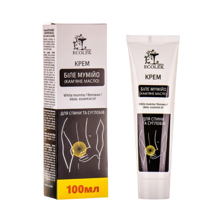 Kép Fehér mumio krém hátra és ízületekre – 100 ml – Ecolek
