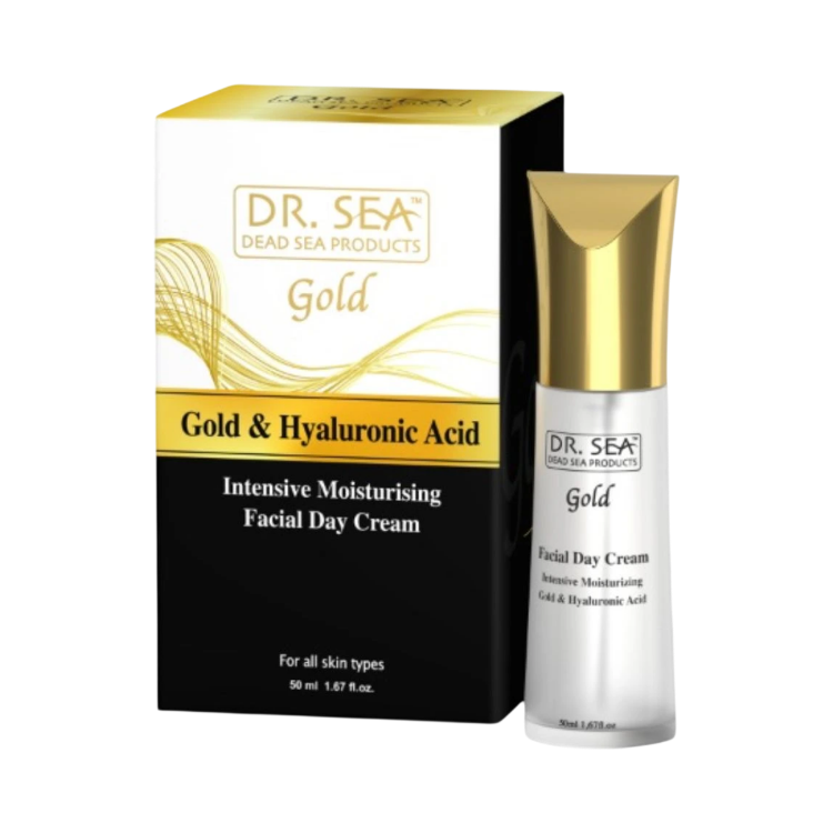 Kép Dr. Sea nappali intenzív arckrém kozmetikai arannyal és hialuronsavval - 50 ml