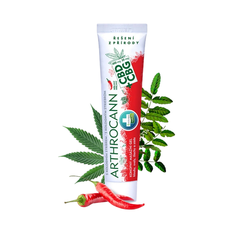 Kép ARTHROCANN CBD + CBG melegítő kenderes masszázsgél kolloid ezüsttel - 75 ml - Annabis