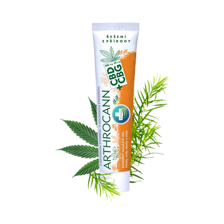 Kép ARTHROCANN CBD+CBG kender masszázsgél kolloid ezüsttel ízületekre, izmokra és hátra - 75 ml - Annabis