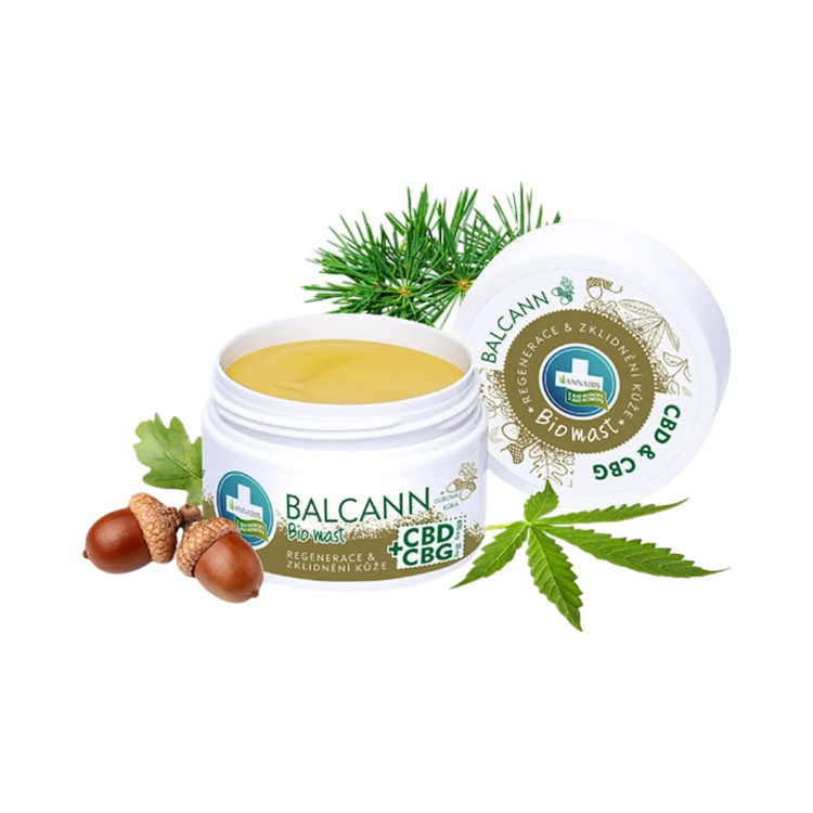 Kép BALCANN CBD + CBG BIO kenderkenőcs tölgyfakéreggel - 50 ml - Annabis