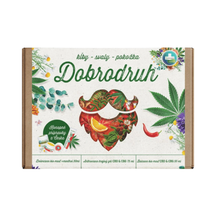 Kép DOBRODRUH ajándékcsomag ízületekre, izmokra és bőrre - Annabis