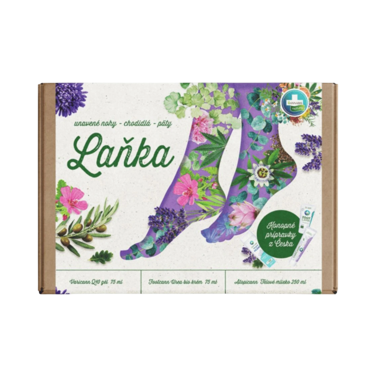 Kép LAŇKA ajándékcsomag fáradt lábakra, talpakra és sarkakra - Annabis