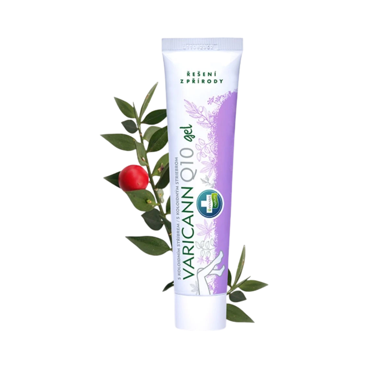 Kép VARICANN Q10 lábgél visszeres lábakra kolloid ezüsttel - 75 ml - Annabis