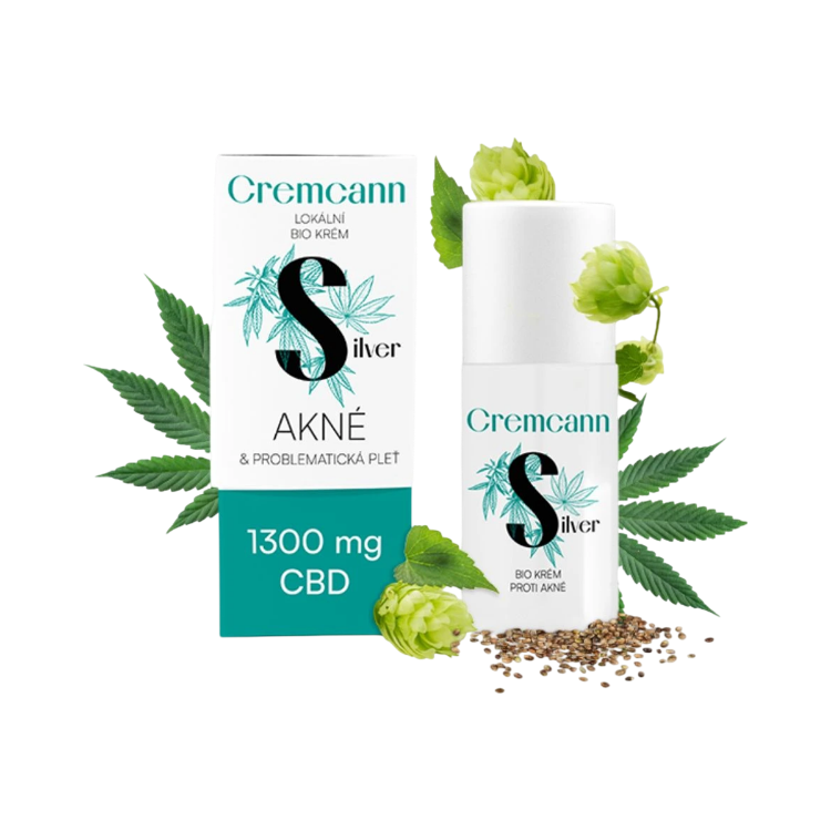 Kép CREMCANN SILVER 1 300 mg helyi bio krém problémás bőrre - 30 ml - Annabis