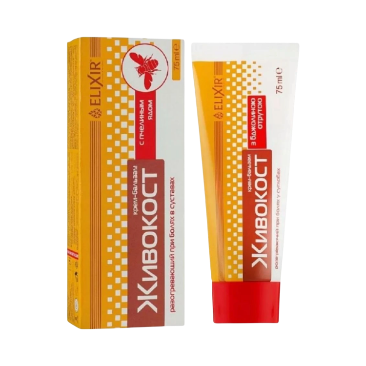 Kép Elixir Ízületi krém fekete nadállyal és méhméreggel – 75 ml