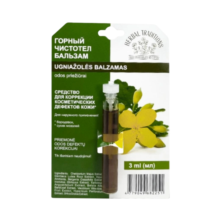 Kép Hegyi vérehulló fecskefű elixír szemölcsökre – 3 ml – Herbal Traditions