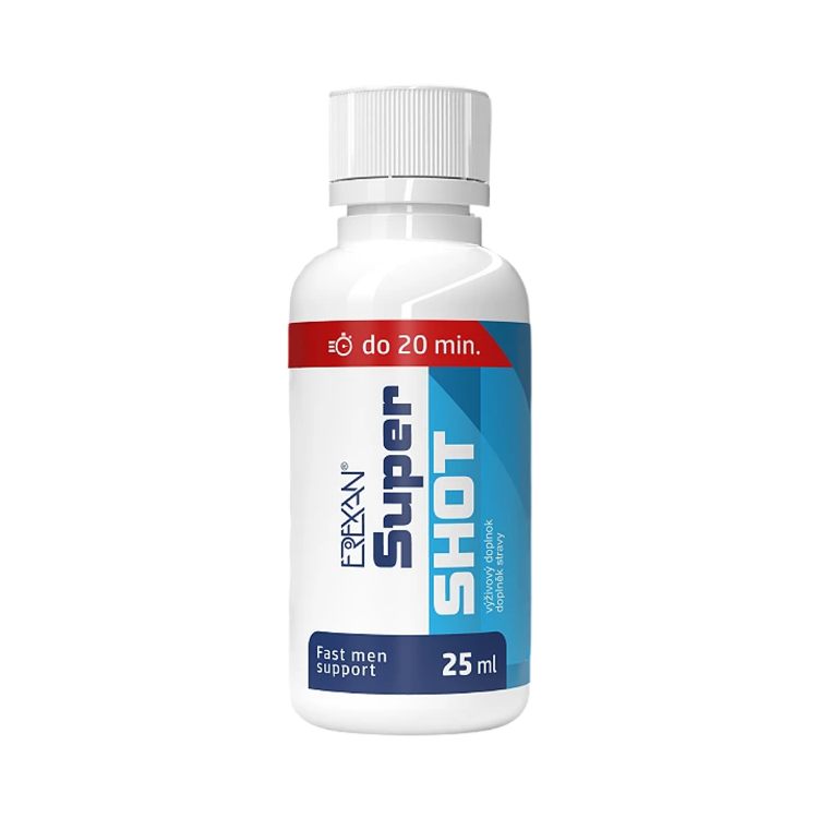Kép EREXAN Super SHOT ital az erekció támogatására, extra gyors hatással - 25 ml