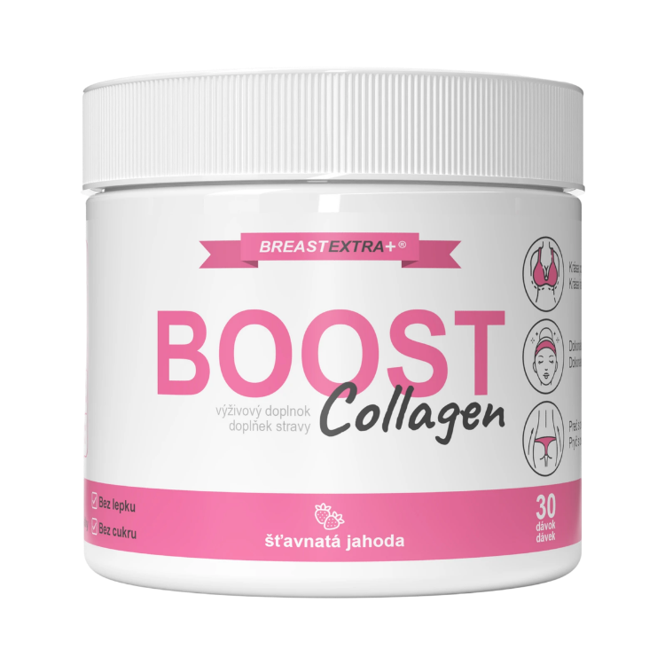Kép BreastExtra+ BreastExtra BOOST Collagen a telt keblekért és ragyogó bőrért – 30 adag