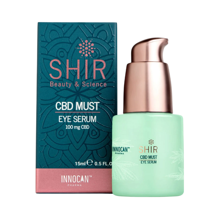 Kép SHIR Beauty & Science CBD szemkörnyékápoló szérum duzzanat, sötét karikák és ráncok ellen, 15 ml
