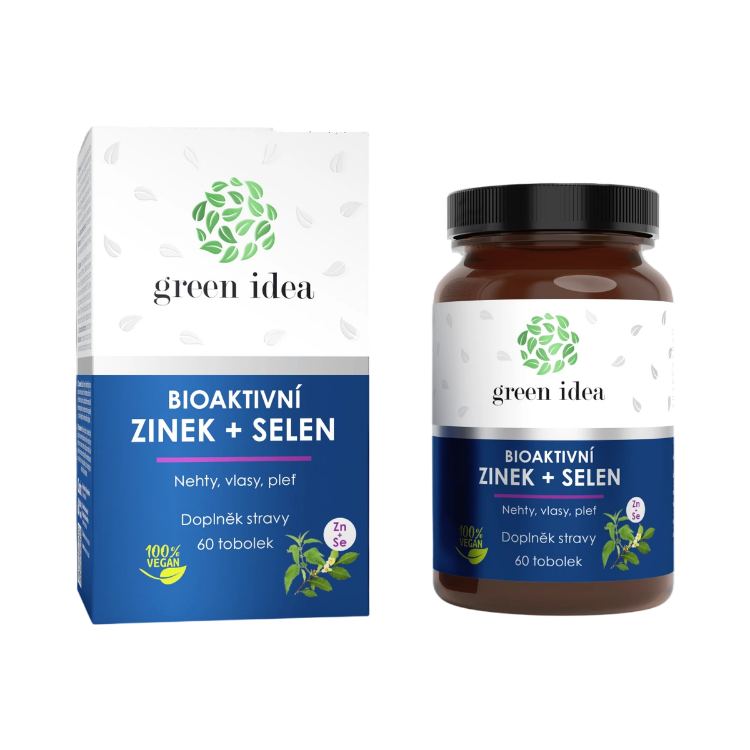 Kép Green idea Bioaktív cink + szelén – 60 kapszula