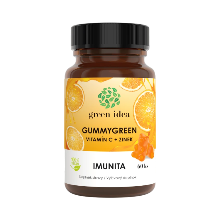 Kép Gummygreen - C-vitamin + cink, 60 db - Green idea