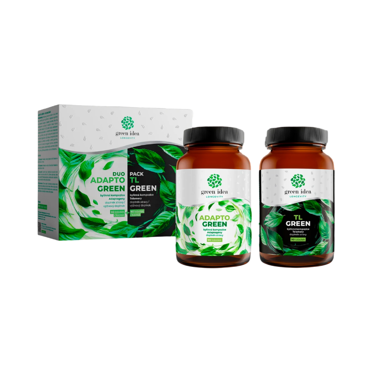Kép LONGEVITY DUOPACK – ADAPTO GREEN + TL GREEN – 180 kapszula – Green idea