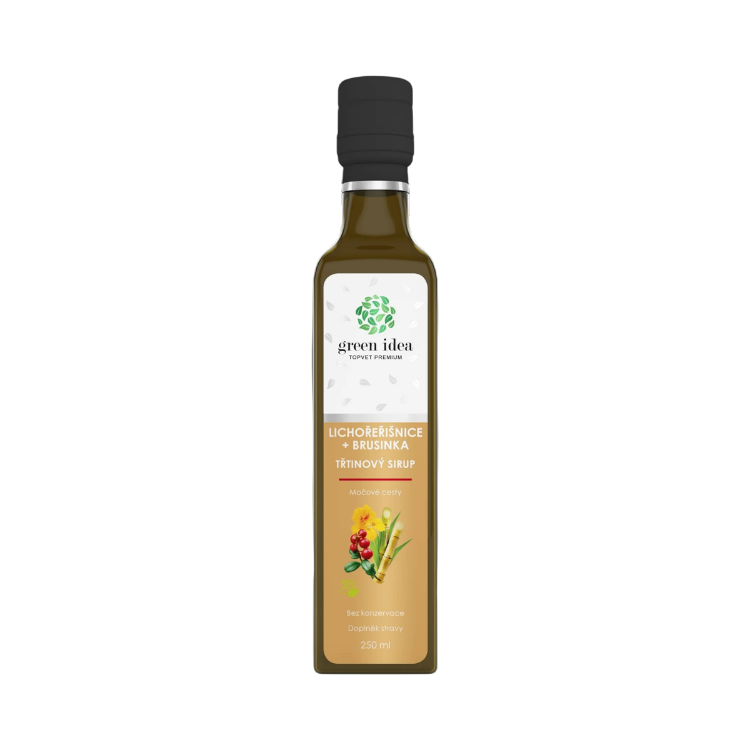 Kép Sarkantyúka + vörös áfonya nádcukorszirup 250 ml – Green idea