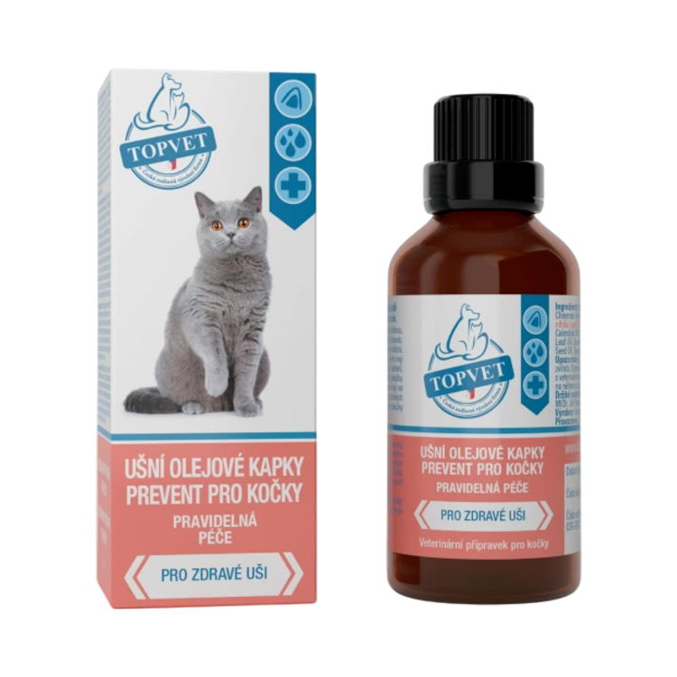 Kép Green idea Prevent fülápoló olajos cseppek macskáknak, 50 ml