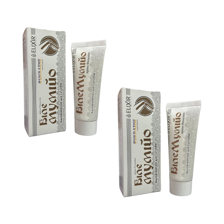 Kép Kedvezményes szett: 2x fehér mumio krém-balzsam ízületek regenerációjához - Elixir - 75 ml