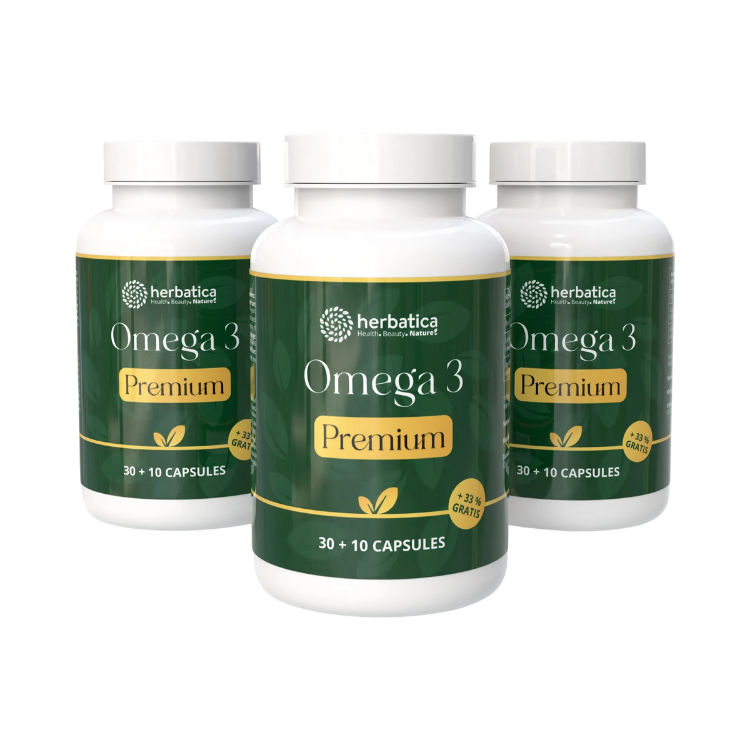 Kép Kedvezményes szett: 3x Omega 3 Premium – 40 kapszula – Herbatica