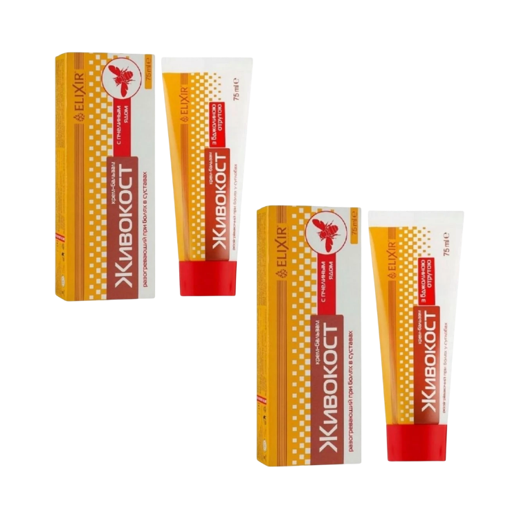 Kép Kedvezményes szett: 2x Ízületi krém fekete nadálytővel és méhméreggel – 75 ml – Elixir