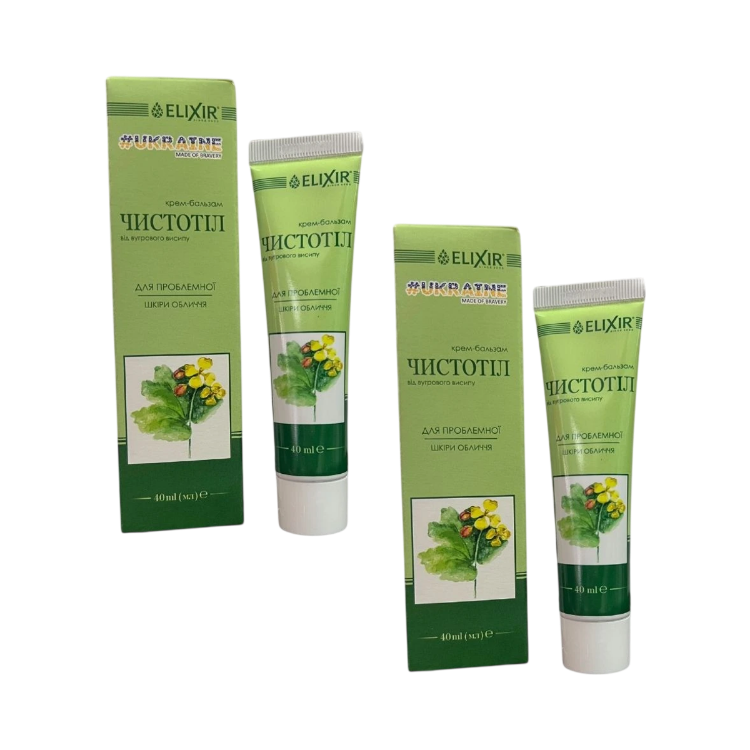 Kép Kedvezményes szett: 2x „Vérehulló fecskefű kivonat” krémes balzsam - Elixir - 40 ml