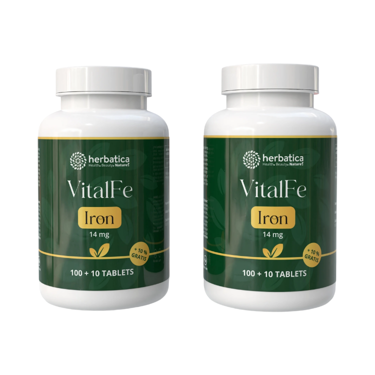 Kép Kedvezményes szett: 2x Vas 14 mg – 110 tabletta – Herbatica